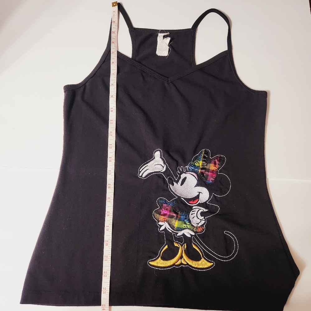Disney Black Minnie Mouse Vneck Tank Top - Picture 10 of 11